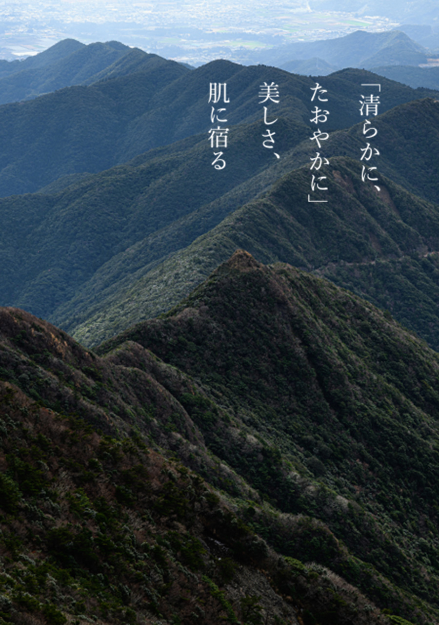 清らかかに、たおやかに」美しさ、肌に宿る